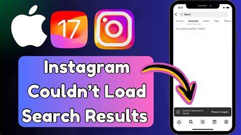 could not load search results instagram